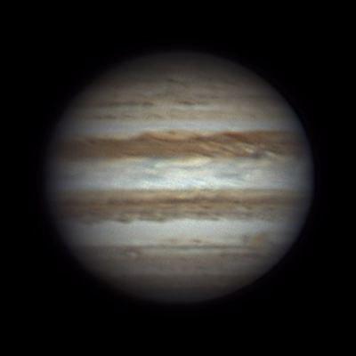 Detailná fotografia Jupitera